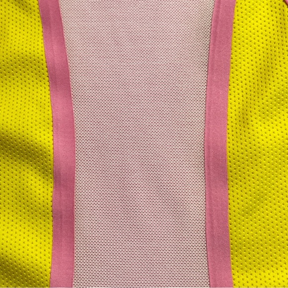 Nike Pro Sleeveless Women’s Pink Yellow Racerback Tank Top Size Small - Picture 3 of 9